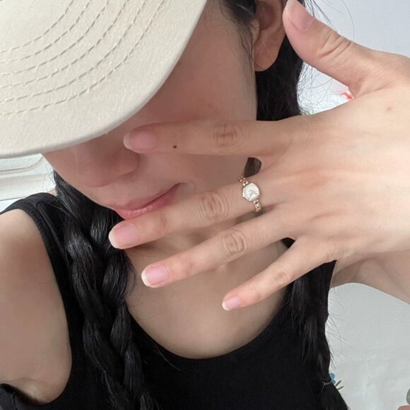 Jewelry - Adjustable Novelty Watch Ring Gold Tone